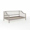 Martha Stewart Neely Twin Size Solid Wood Platform Daybed w/Wooden Spindles and Slatted Foundation. Gray MG-090021-DBT-GY-MS